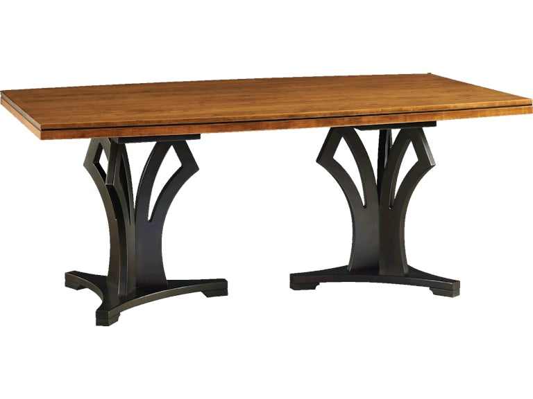 YUTZY WOODWORKING Trieste Double Pedestal Table 54-3866
