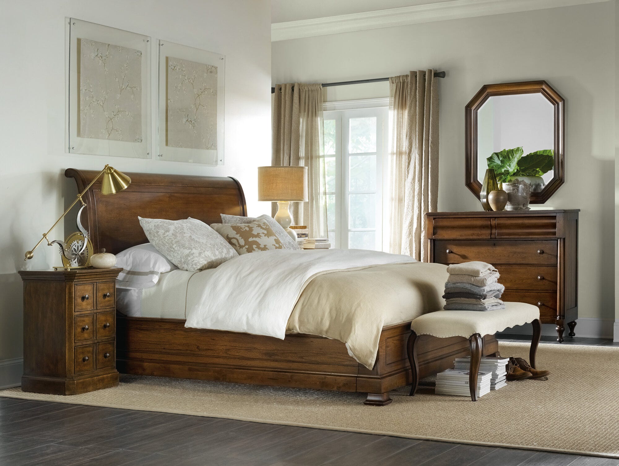 Archivist Sleigh Beds
