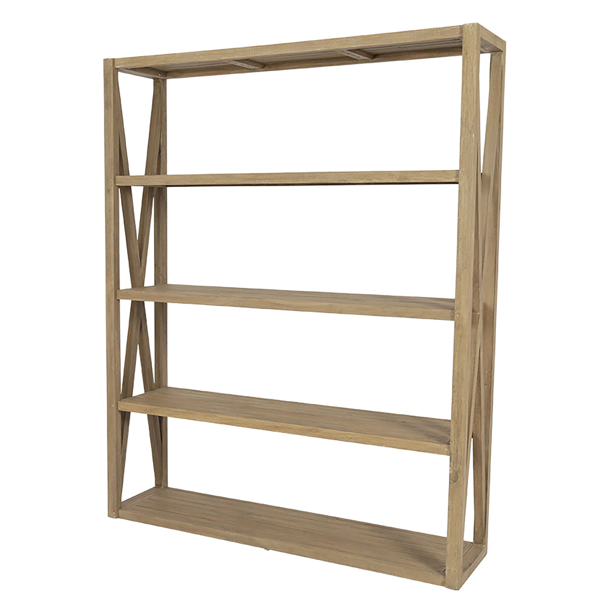 Coastal Teak X Bookcase