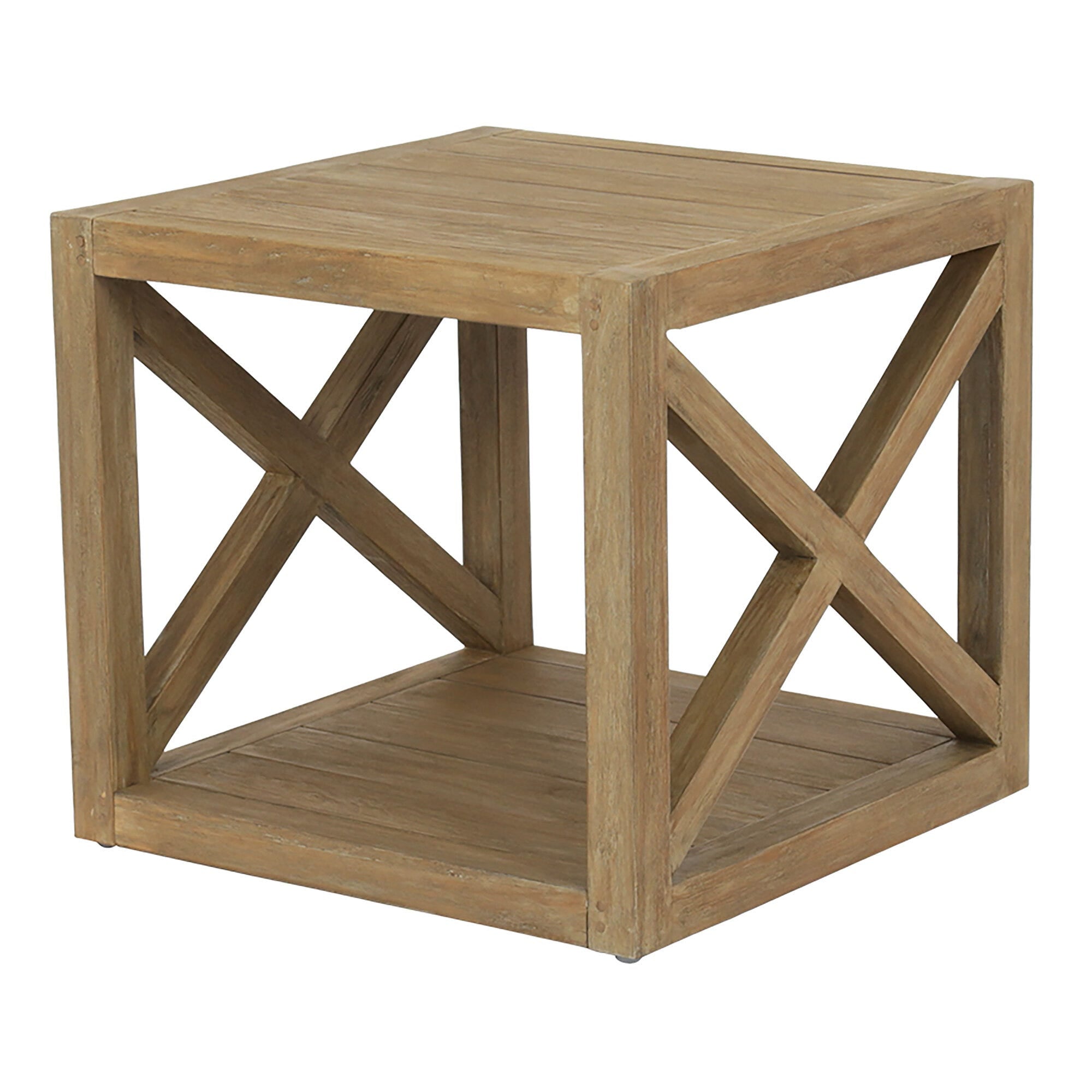 Coastal Teak X End Table
