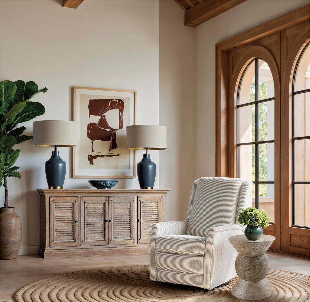Room view of the Round Robin Accent Table