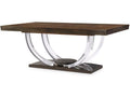 Century Furniture Omni Large Rectangular Dining Table With Acrylic Legs (Figured Walnut) 559-305-A