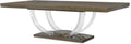 Century Furniture Omni Large Rectangular Dining Table With Acrylic Legs (Oak) 559-315-A