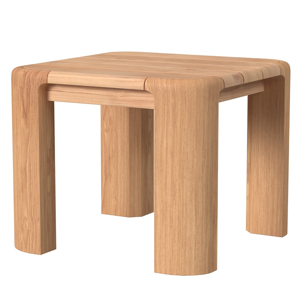Natural Teak End Table Silo Image 2