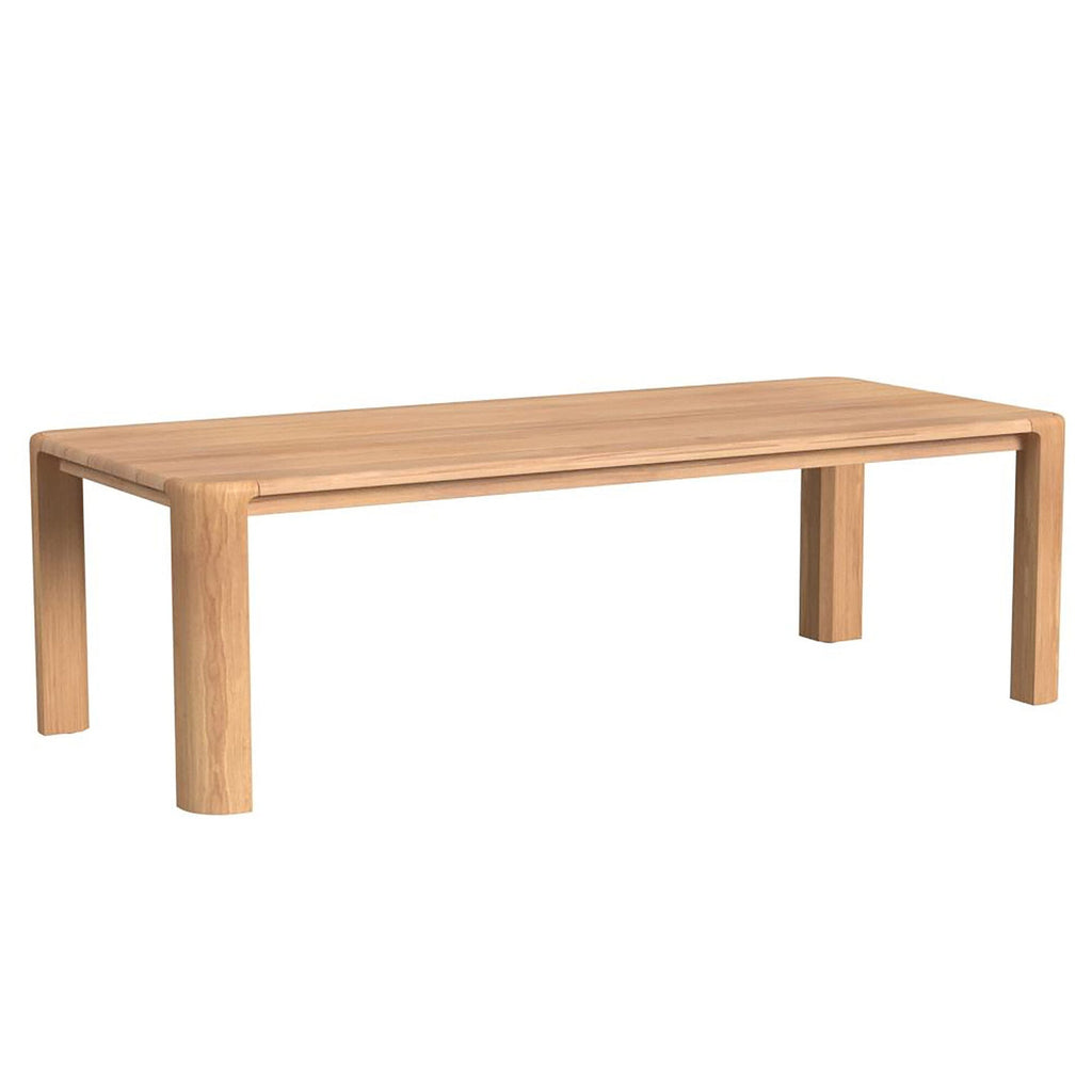 Natural Teak 96 in. Rectangular Dining Table