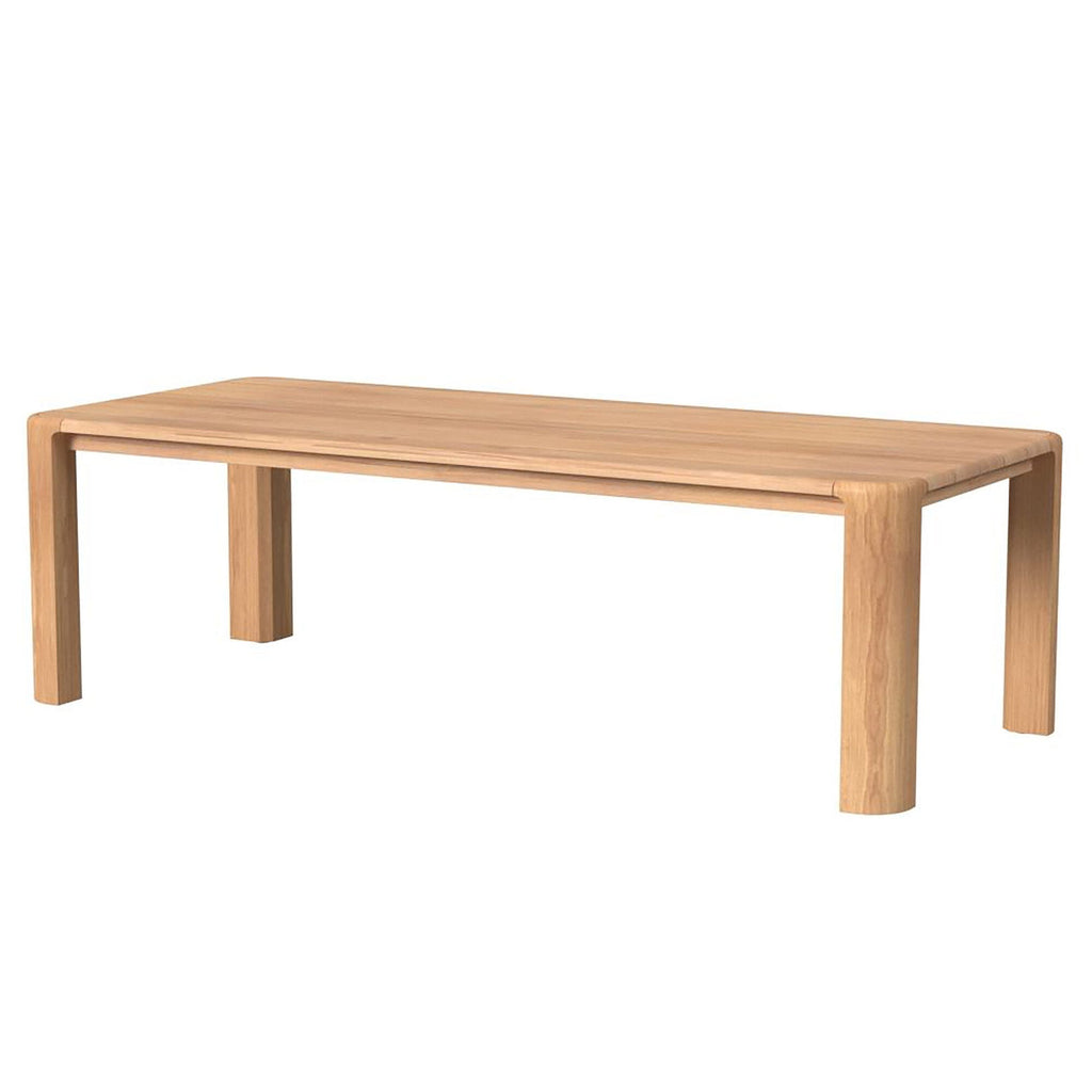 Natural Teak 96 in. Rectangular Dining Table