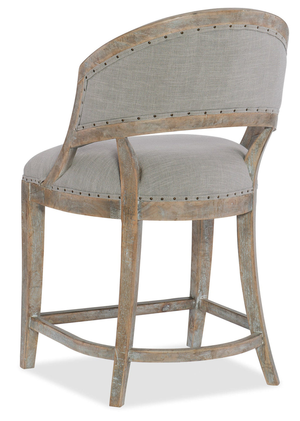 Boheme Garnier Barrel Back Counter Stool - Back View
