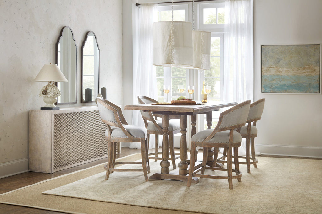 Boheme Garnier Barrel Back Counter Stool - Room View