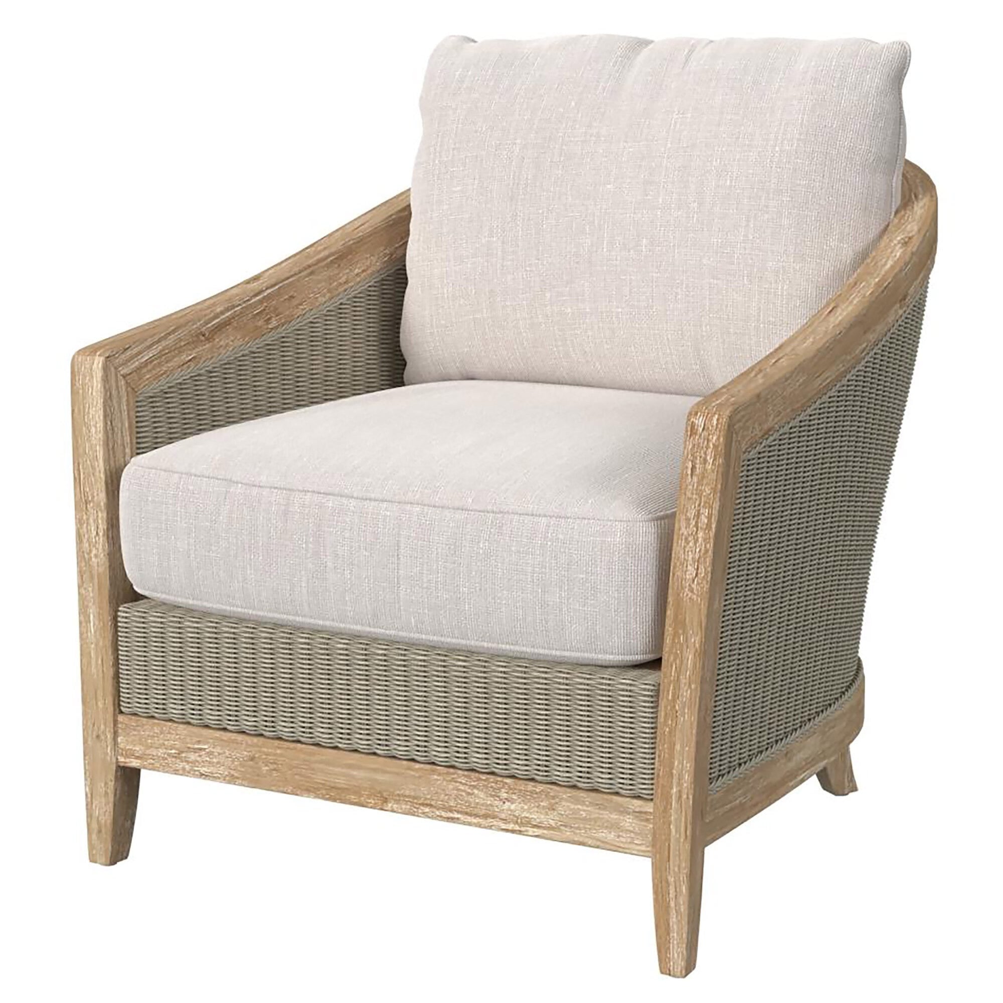 Cambria Club Chair in Canvas Canvas w/ Self Welt