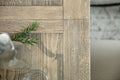 Ciao Bella 84in Trestle Table with 2-18in Leaves-Flaky White/Black