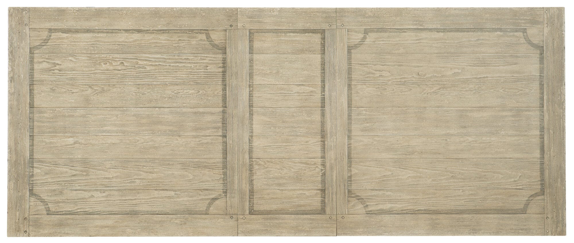 Ciao Bella 84in Trestle Table with 2-18in Leaves-Flaky White/Black