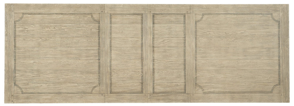 Ciao Bella 84in Trestle Table with 2-18in Leaves-Flaky White/Black
