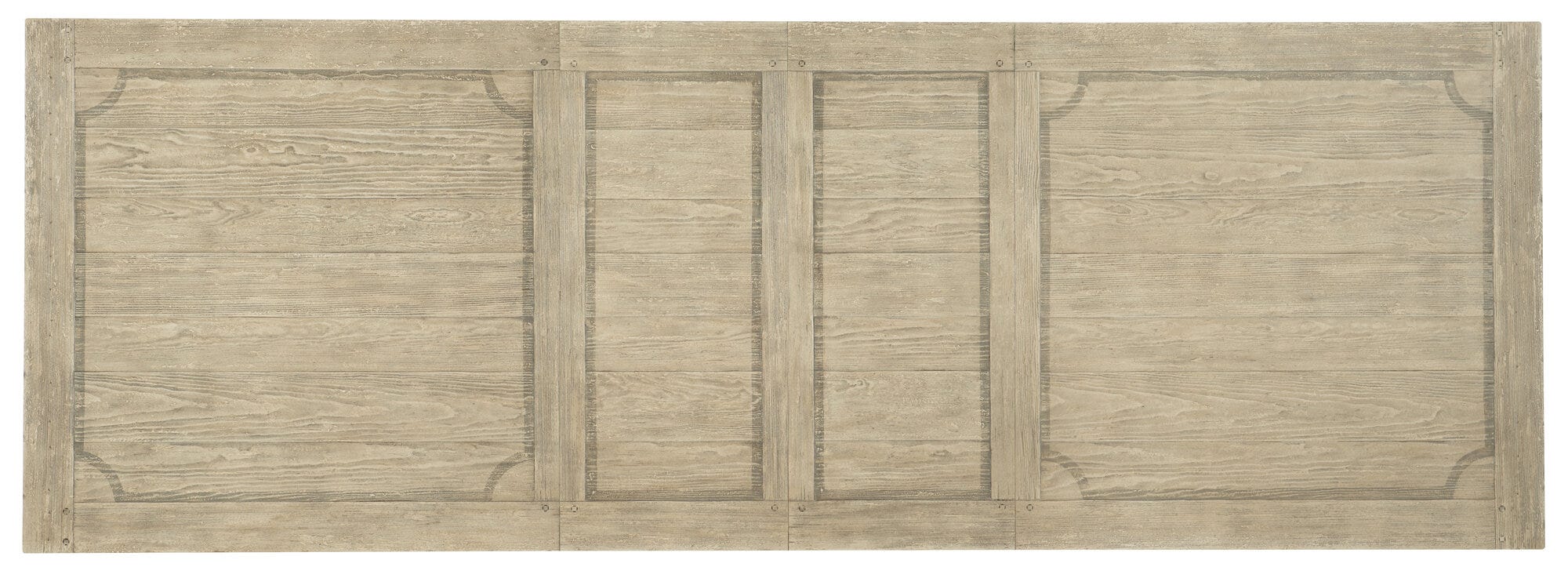 Ciao Bella 84in Trestle Table with 2-18in Leaves-Flaky White/Black