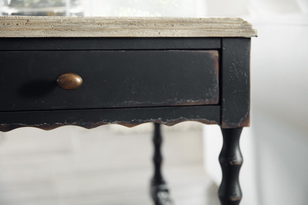 Detail view of Ciao Bella Rectangular End Table