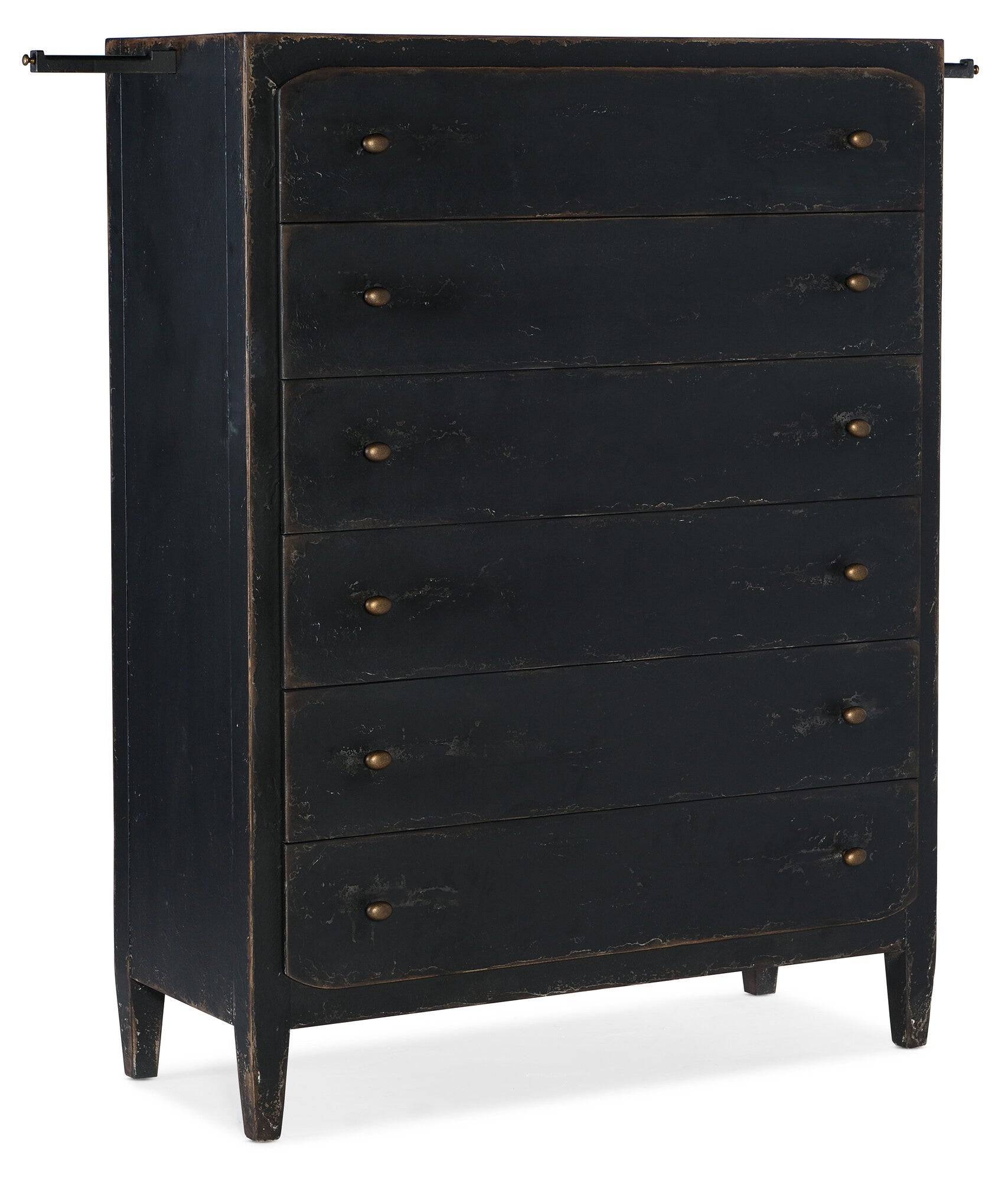Ciao Bella Six-Drawer Chest- Black Open Silo Image