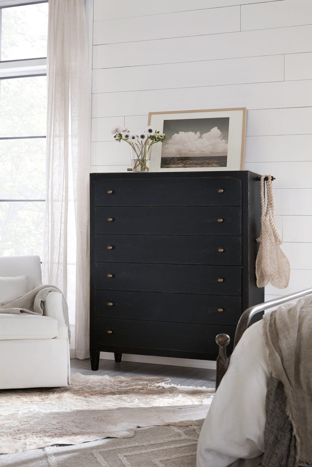 Ciao Bella Six-Drawer Chest- Black Room Image