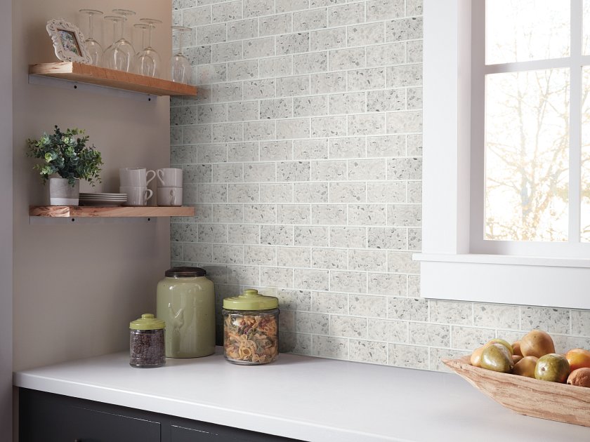 LUXE MODERNE 3X6 WALL TILE STREAMLINE WHITE ROOM
