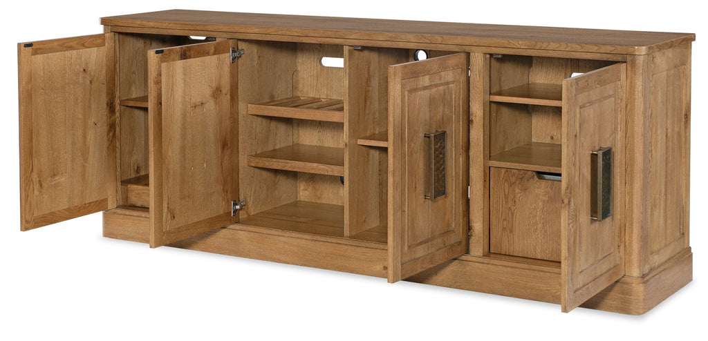Cashiers Entertainment Credenza Open Silo Image 2