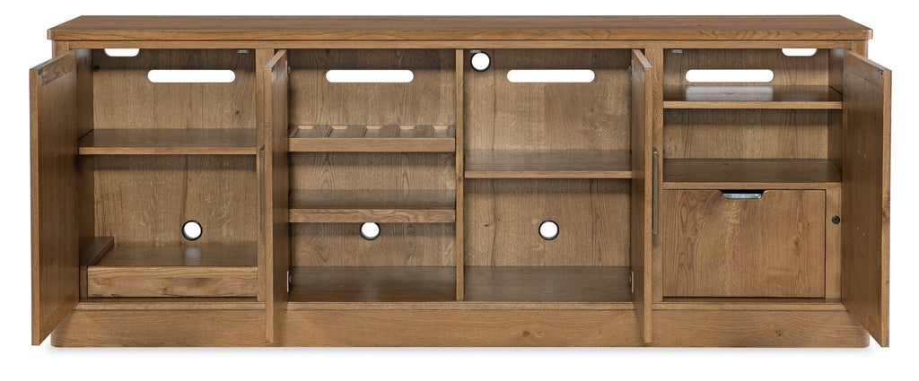 Cashiers Entertainment Credenza Straight Open Silo Image