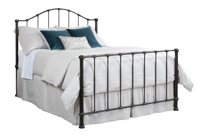 Panel Queen Bed - Complete w/ Storage Footboard