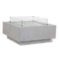 Square Fire Table Glass Surround