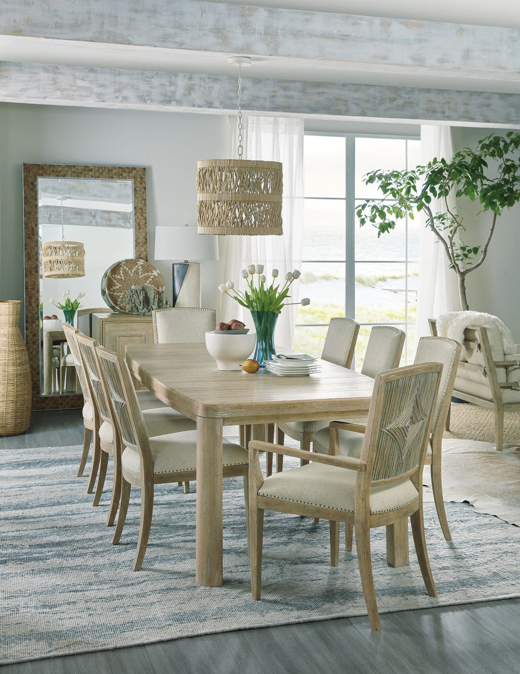 Surfrider Carved Back Arm Chair Room Image 1