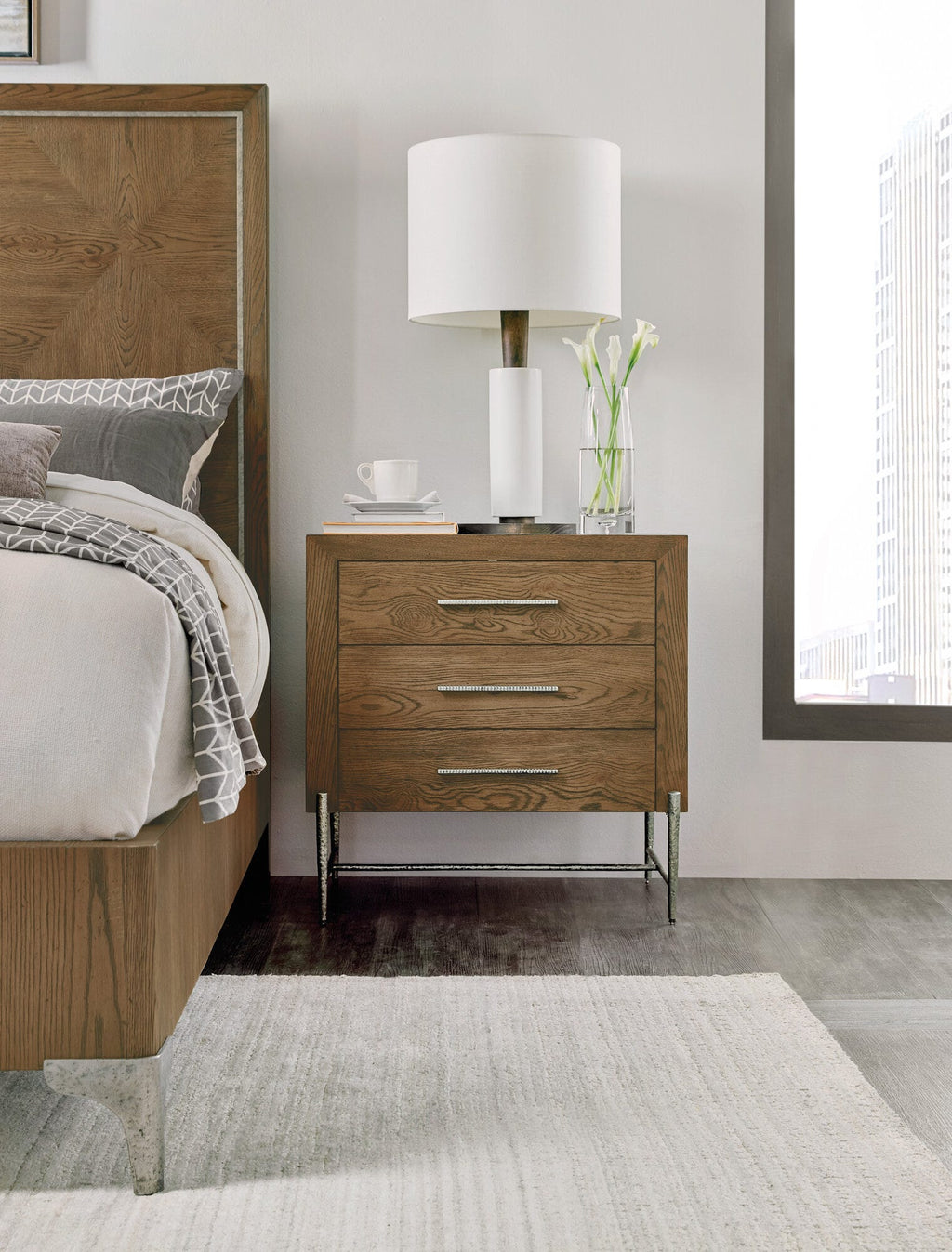 Chapman Three-Drawer Nightstand Room Image 2