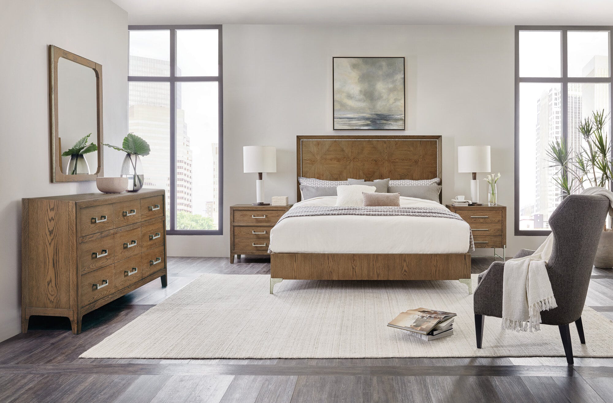 Chapman Three-Drawer Nightstand Room Image 4