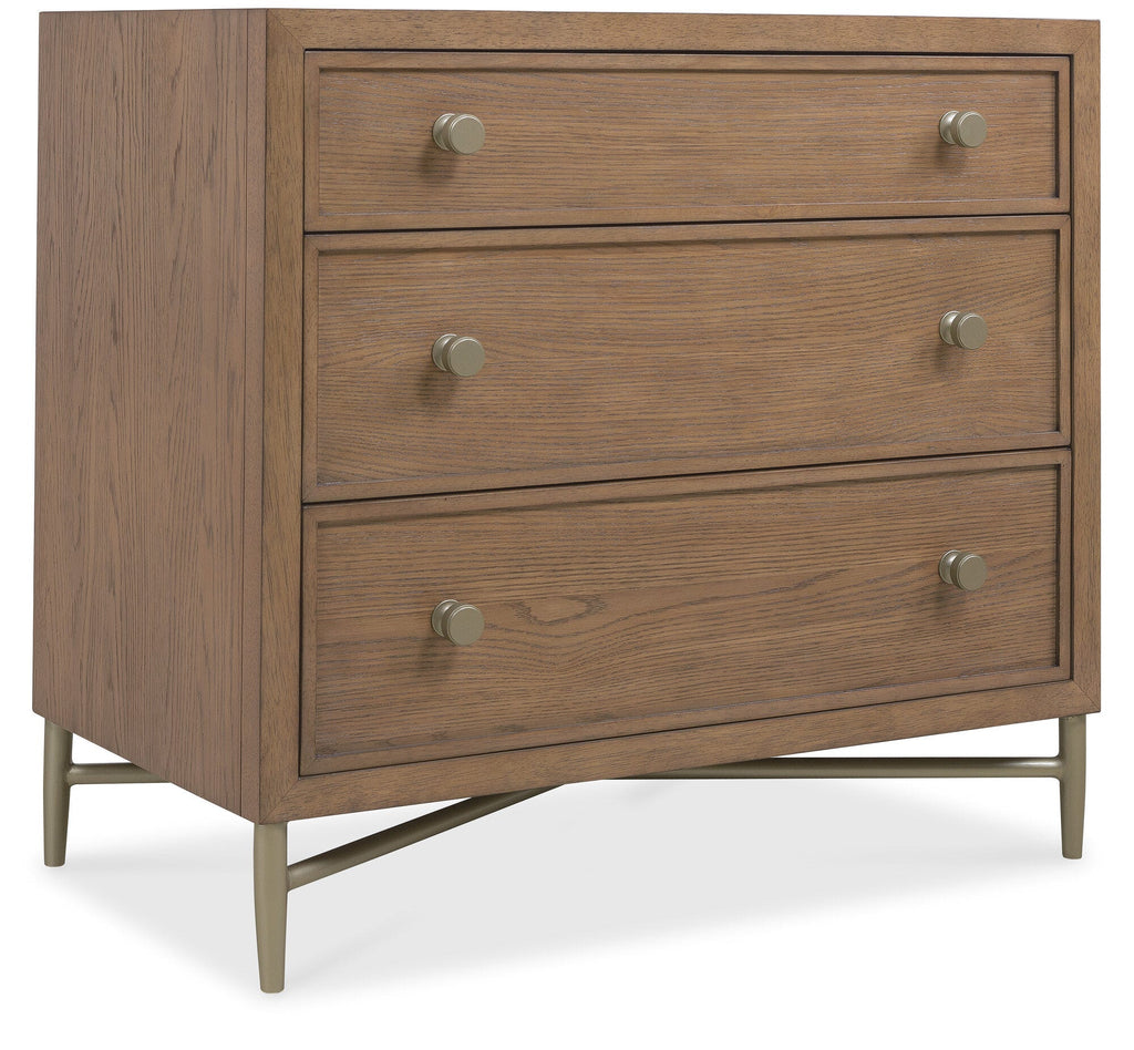 Sonnet Three-Drawer Nightstand Silo Image 1