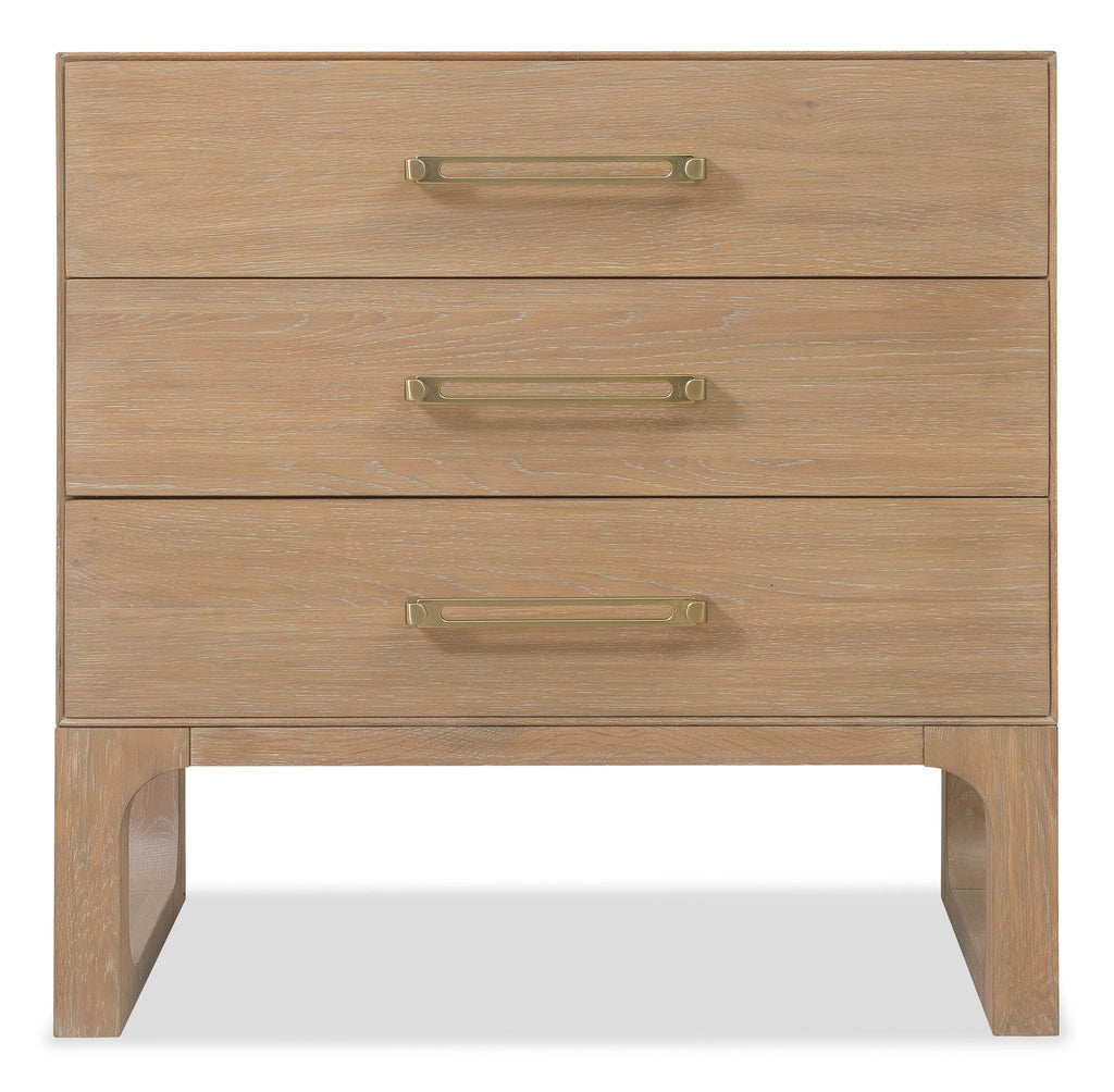Banyon Bay Three Drawer Nightstand Straight Silo Image