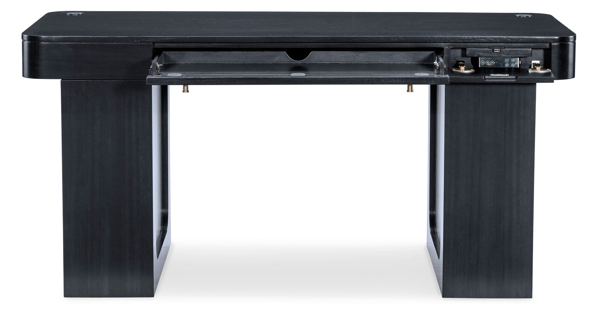 Kenzo Lift Adjustable-Height Desk - Straight Open View