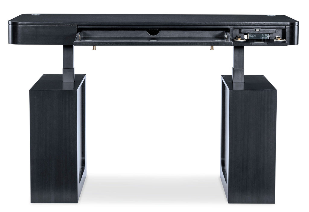 Kenzo Lift Adjustable-Height Desk - Straight Open View 2