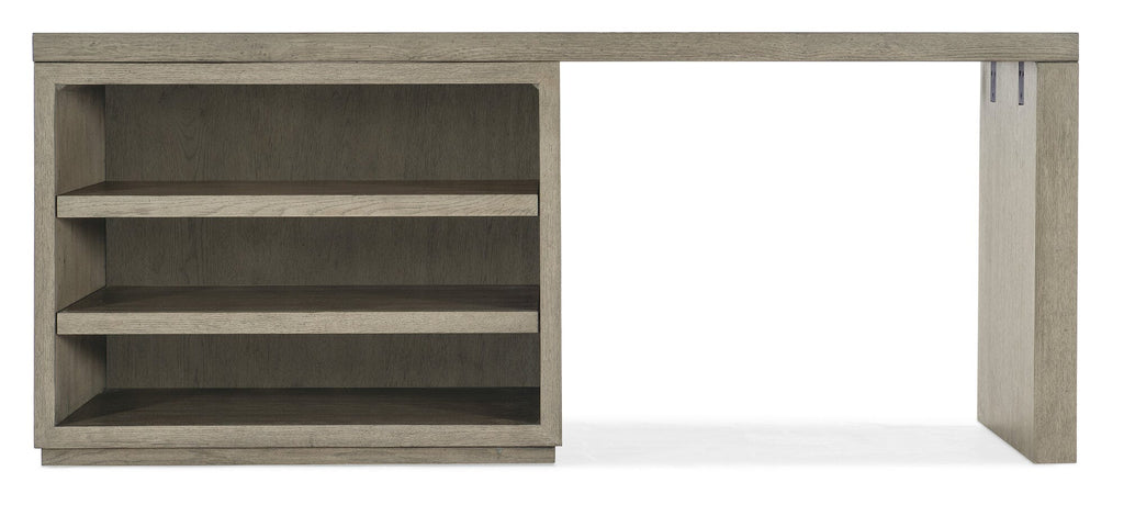 Linville Falls 72" Desk with Open Desk Cabinet - Straight View