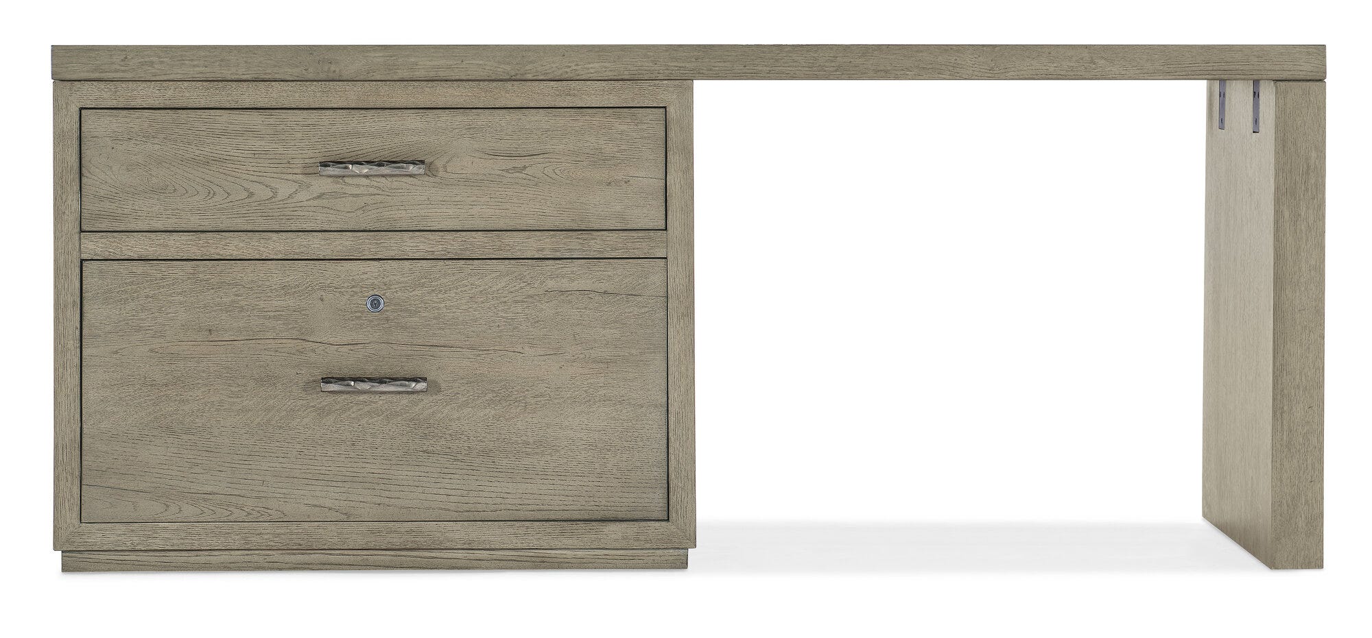Linville Falls 72" Desk with Lateral File - Straight View