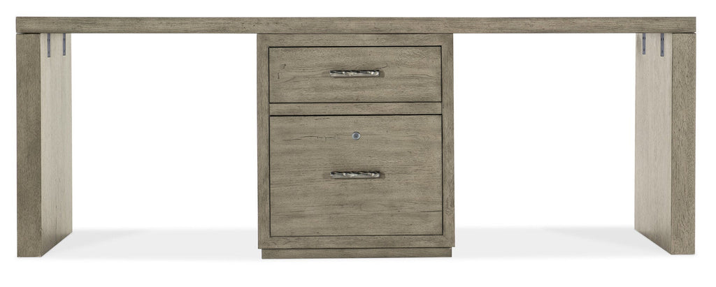 Linville Falls 84" Desk with One Centered File - Straight