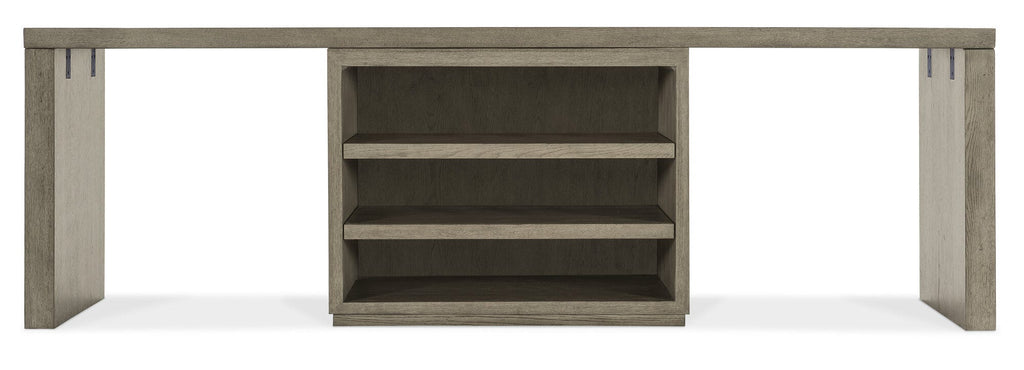 Linville Falls 96" Desk with Centered Open Desk Cabinet