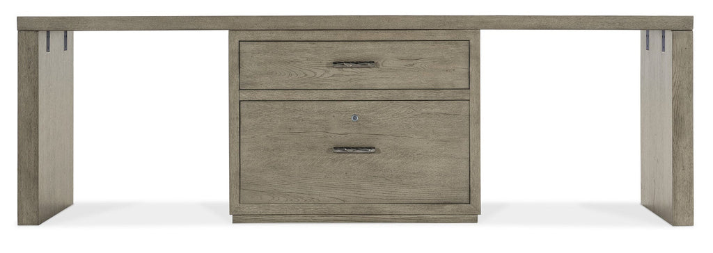 Linville Falls 96" Desk with Centered Lateral File - Straight