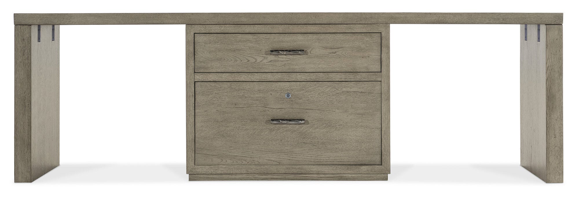 Linville Falls 96" Desk with Centered Lateral File - Straight
