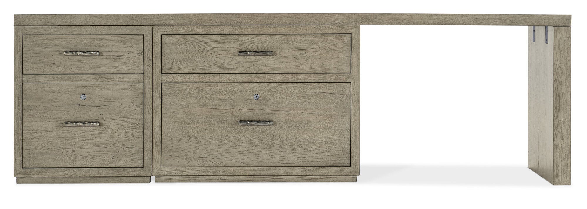 Linville Falls 96" Desk with File and Lateral File - Straight
