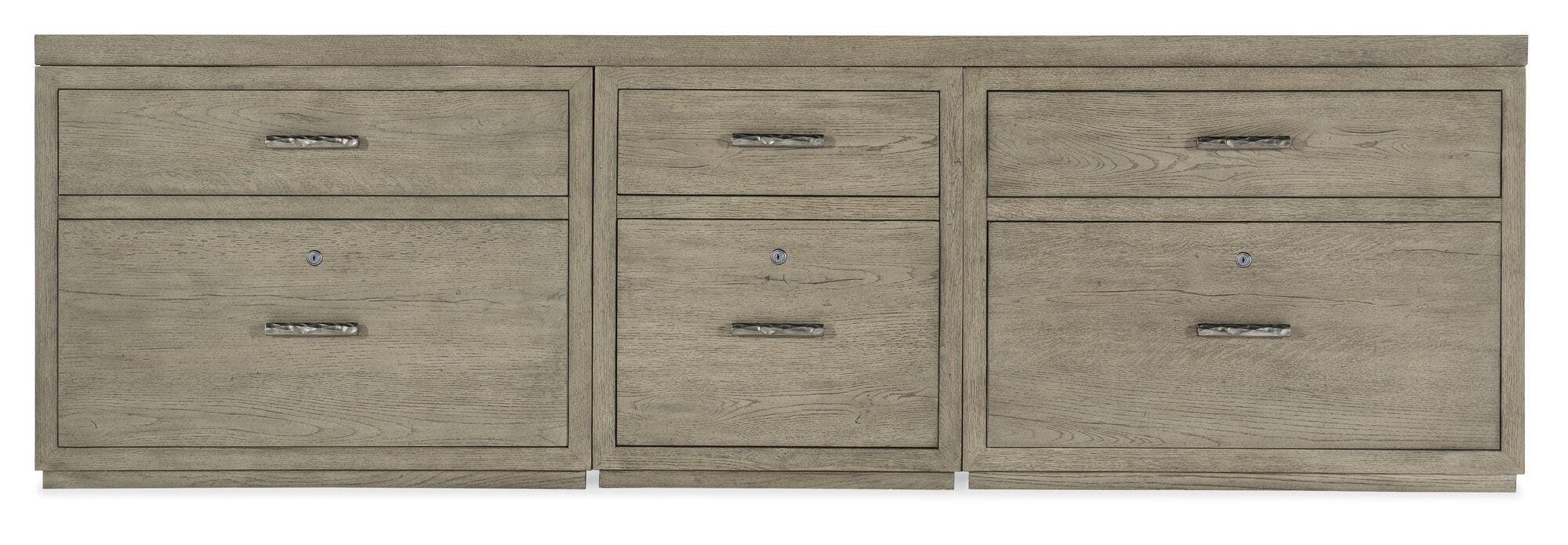 Linville Falls 96" Credenza with File and Two Lateral Files - Straight