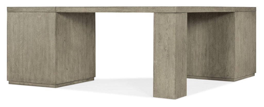 Linville Falls Corner Desk with Two Files - Back Silo Image