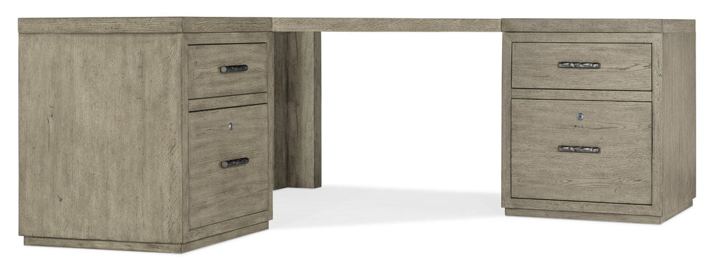 Linville Falls Corner Desk with Two Files - Silo Image