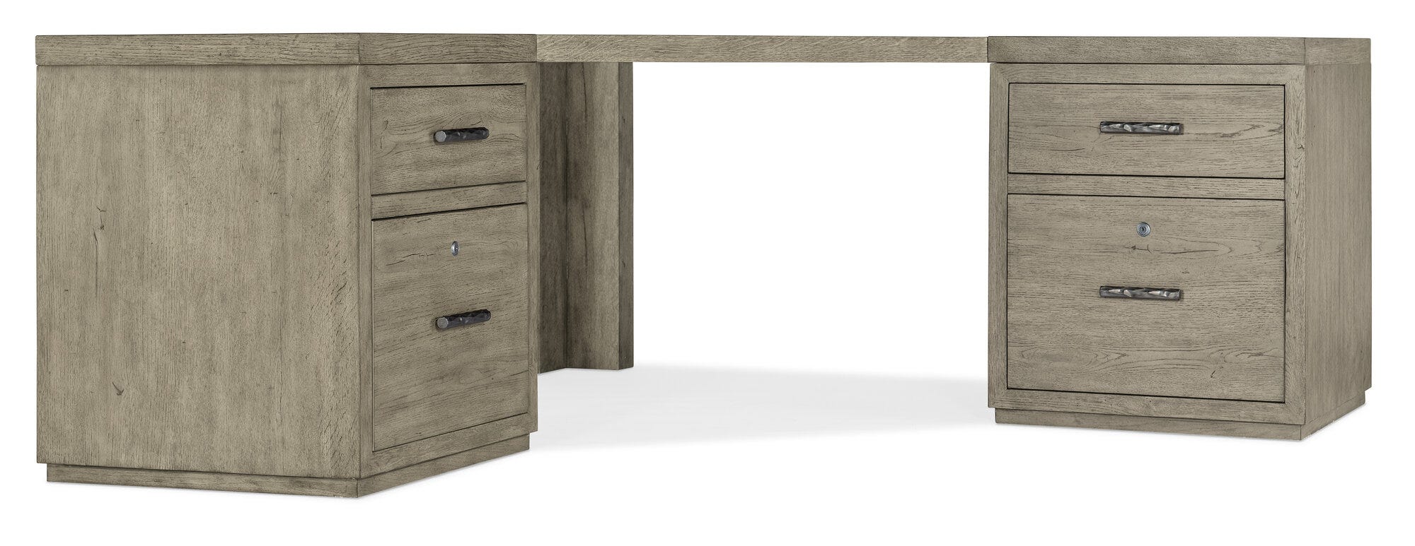 Linville Falls Corner Desk with Two Files - Silo Image