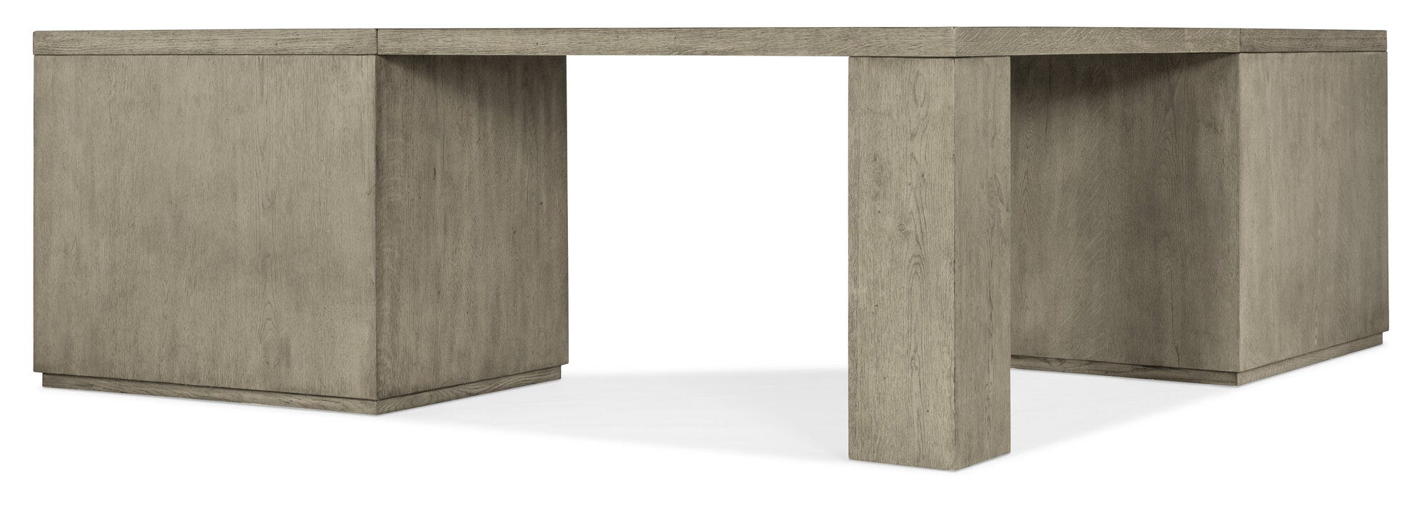 Linville Falls Corner Desk with Lateral File and Open Desk Cabinet - Back