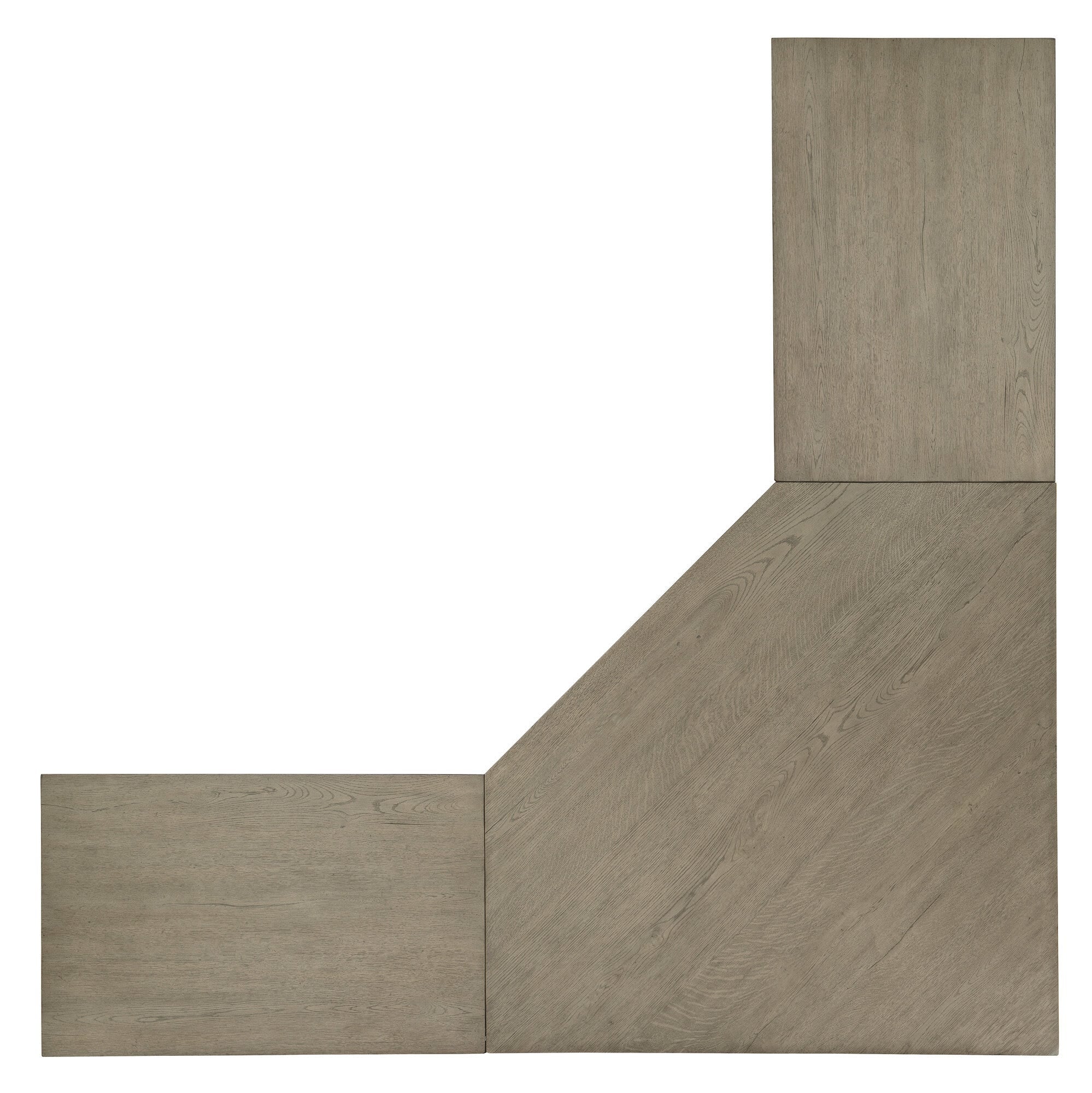 Linville Falls Corner Desk with Lateral File and Open Desk Cabinet - Top