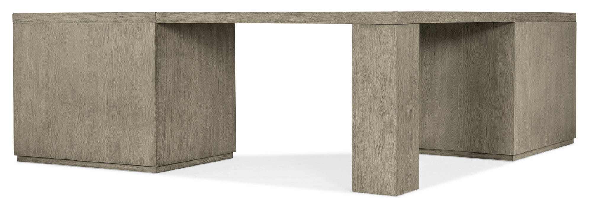 Linville Falls Corner Desk with Two Open Desk Cabinets - Back