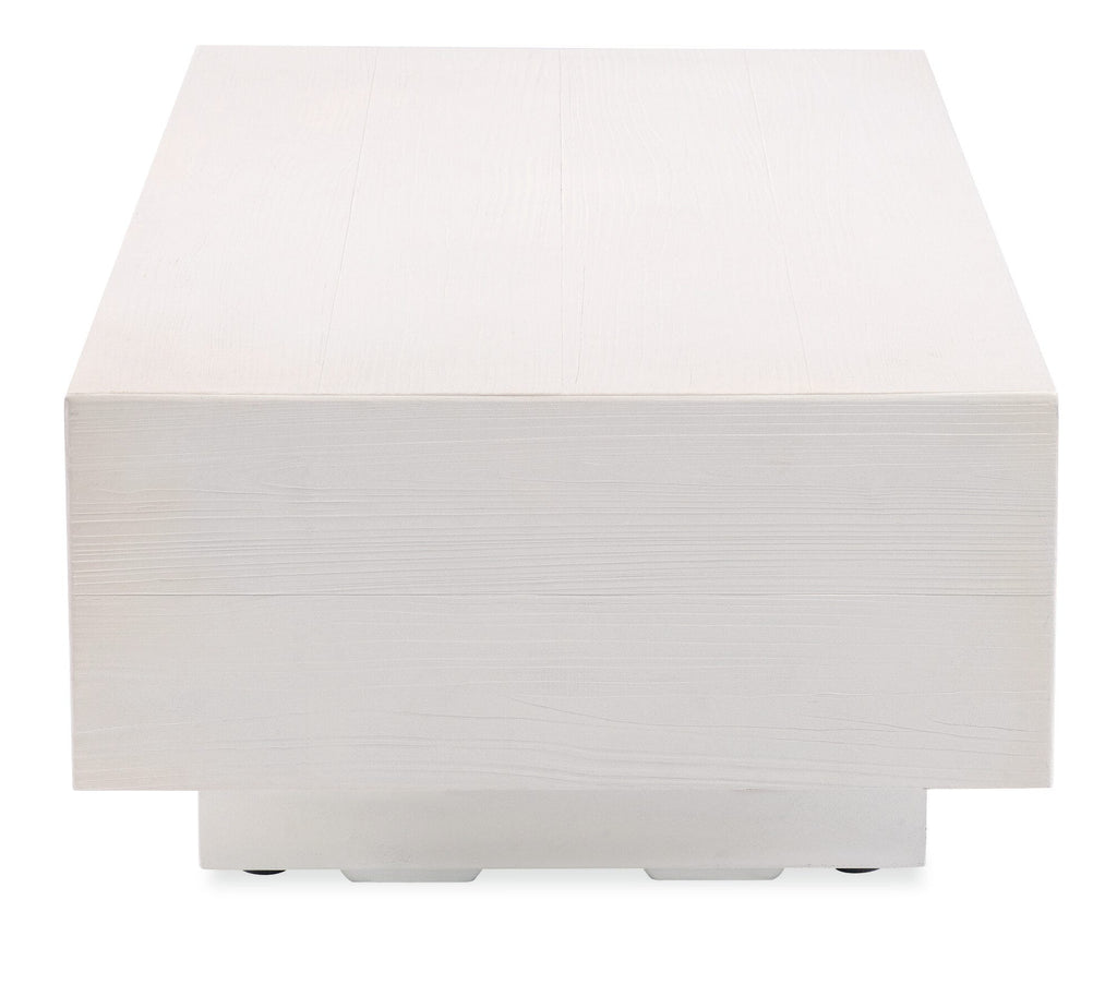GRFC Faux Bois Coffee Table, Bone Finish