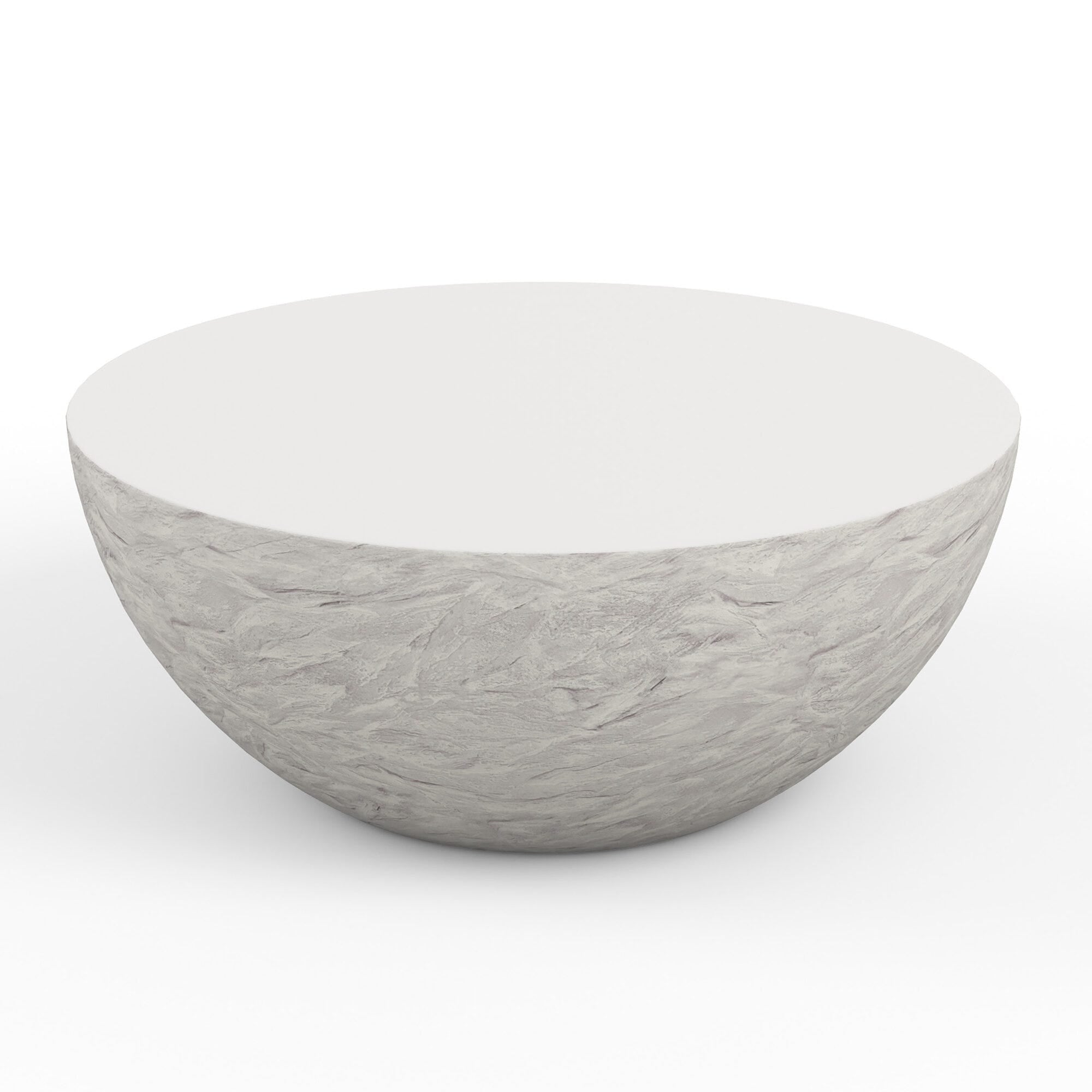 Antique Stone Bowl Coffee Table