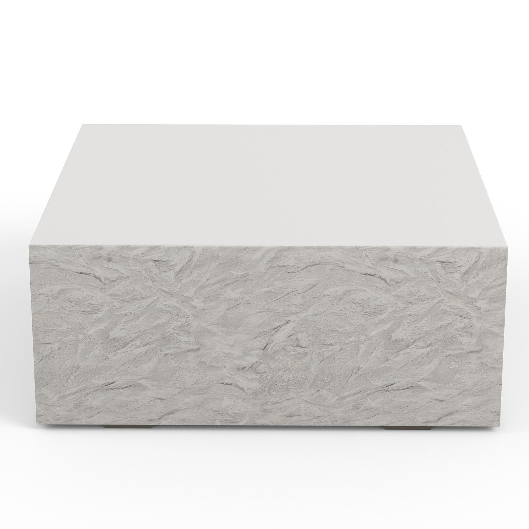 Antique Stone Square Coffee Table