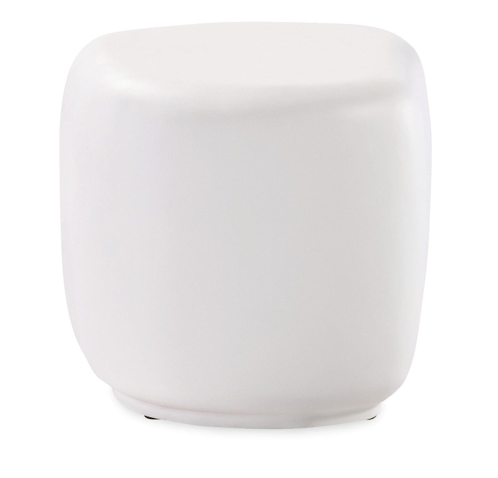 Pebble End Table - Bone